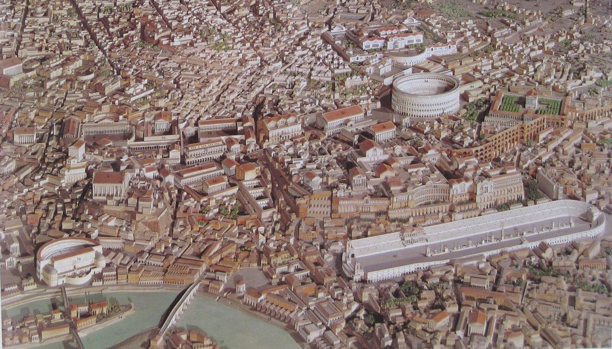 Mapa starověkého Říma 3d