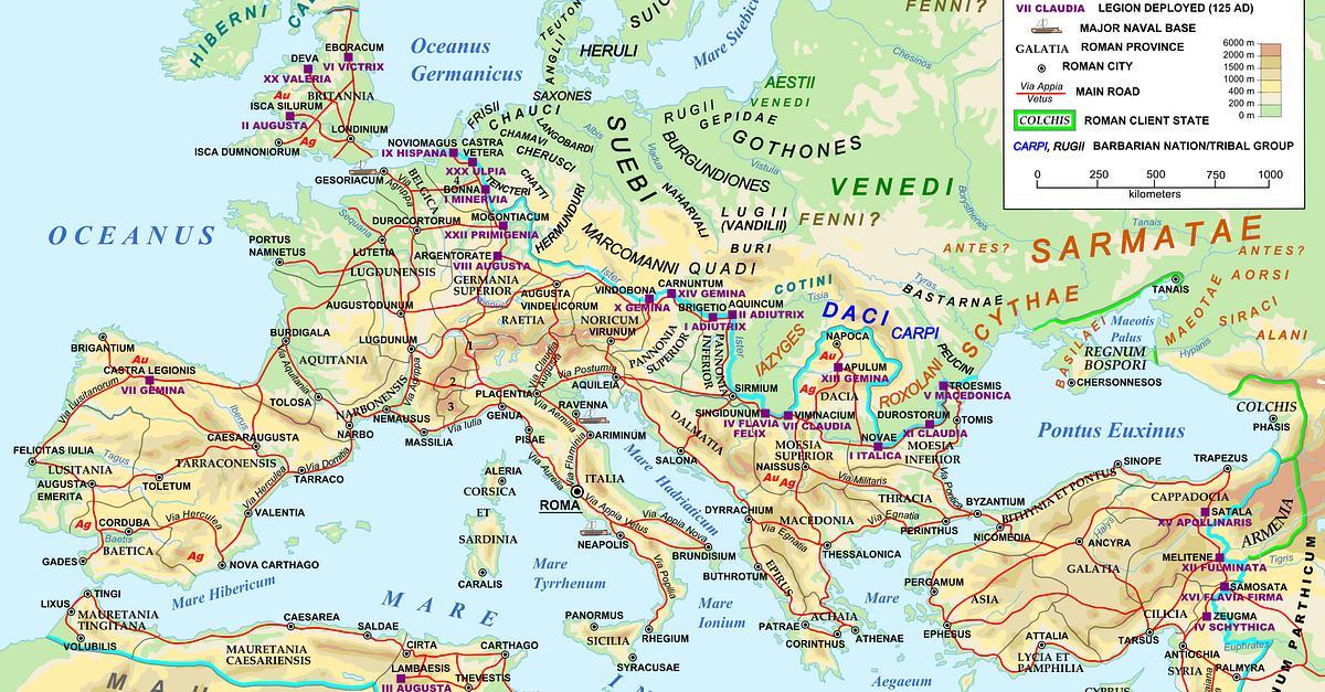 Mapa císařského Říma 