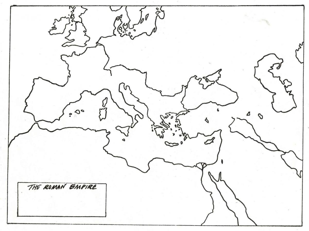 slepá mapa Říma