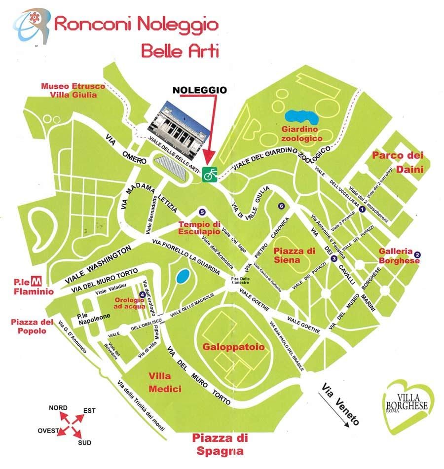 borghese mapě