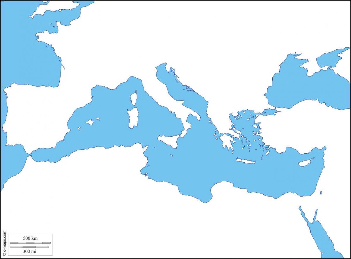Mapa Říma prázdné