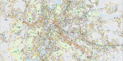Řím Itálie autobusem mapě