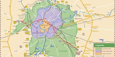 Řím ztl zóny mapě
