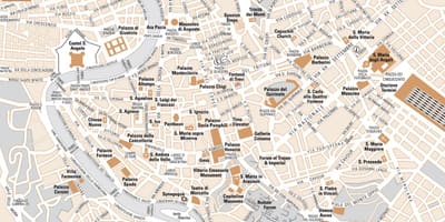 Mapa Říma muzeum 