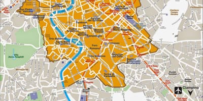 Mapa aurelian stěny 