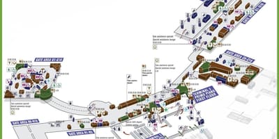 Leonardo da vinci-fiumicino letiště mapě
