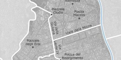 Mapa prati Řím