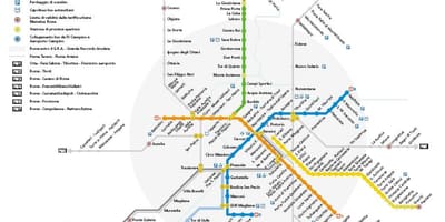 Řím mapa metro 2016