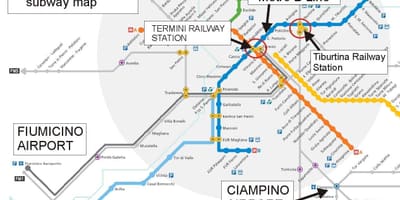 Roma termini nádraží mapě