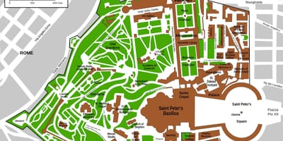 Vstup do vatikánského muzea mapě